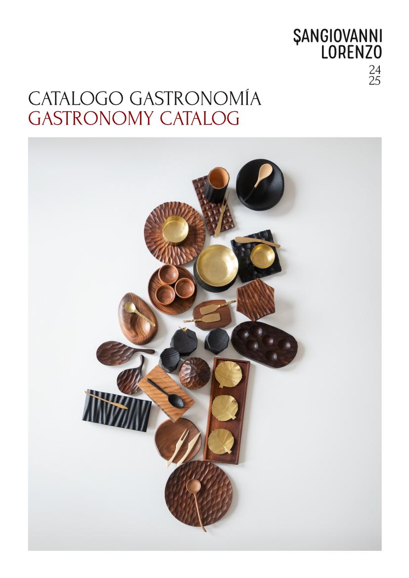 Portada de catalogo de vajilla para alta cocina y hotel