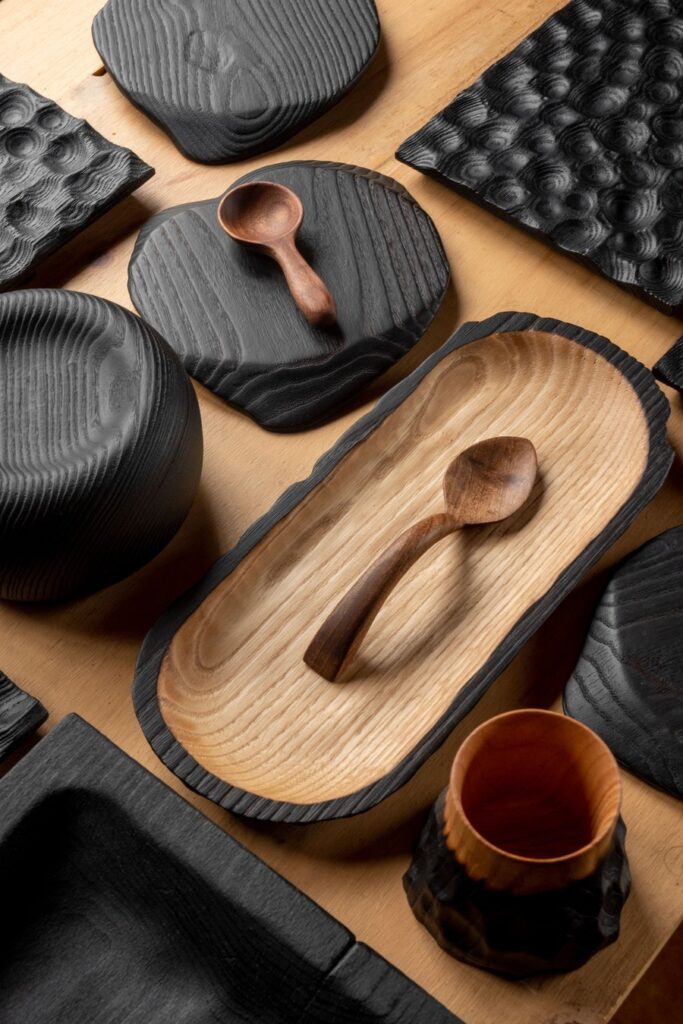 Vajilla de madera para alta gastronomia elaborada a medida