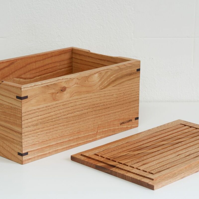 Caja pan FILOMENA castaño