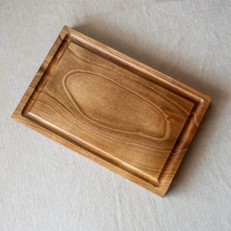 Tabla con una canaleta plano cenital